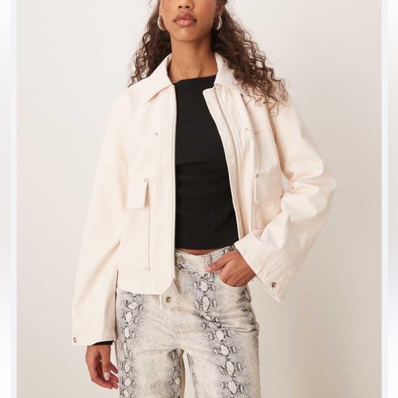 FREE PEOPLE WE THE FREE Blair Vegan Suede Jacket In Sea salt - Picture 7 of 15